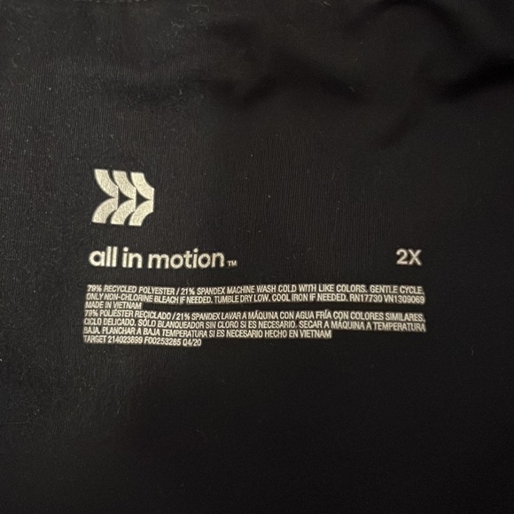 All In Motion Leggings Size 2X - Picture 3 of 3
